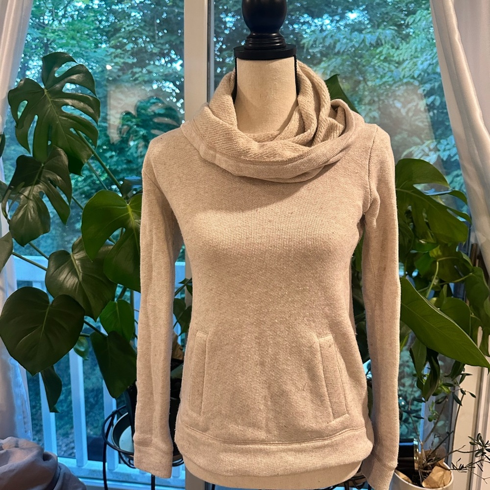 J. Crew Cream Cowl Neck Sweater